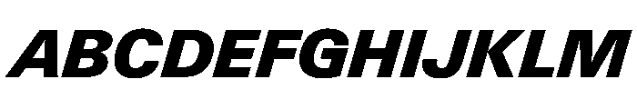 PPNeueGstaadNormal BlackItalic Instance Font UPPERCASE