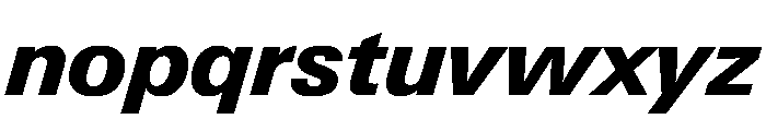 PPNeueGstaadNormal ExtraboldItalic Instance Font LOWERCASE