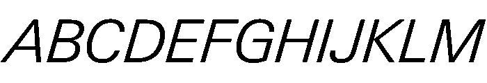 PPNeueGstaadNormal LightItalic Instance Font UPPERCASE