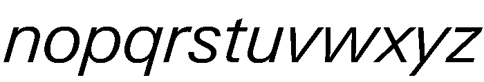 PPNeueGstaadNormal LightItalic Instance Font LOWERCASE