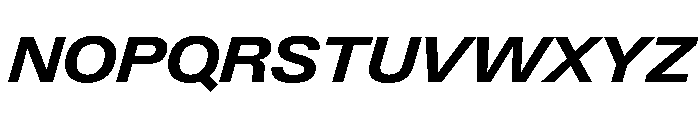PPNeueGstaadWide WideBoldItalic Instance Font UPPERCASE