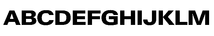 PPNeueGstaadWide WideExtrabold Instance Font UPPERCASE