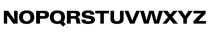 PPNeueGstaadWide WideExtrabold Instance Font UPPERCASE
