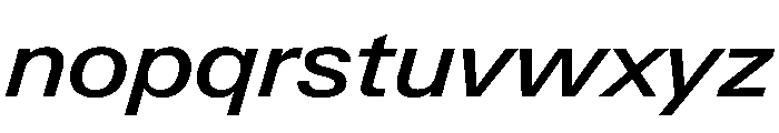 PPNeueGstaadWide WideMediumItalic Instance Font LOWERCASE
