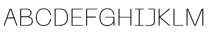 PPNeueMachina PlainThin Instance Font UPPERCASE