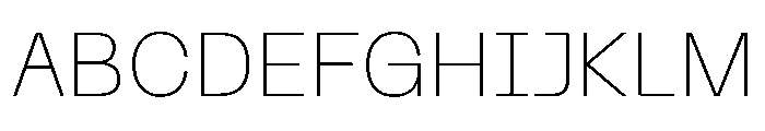 PPNeueMachinaPlain Thin Instance Font UPPERCASE