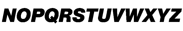 PPNeueMontreal BlackItalic Instance Font UPPERCASE
