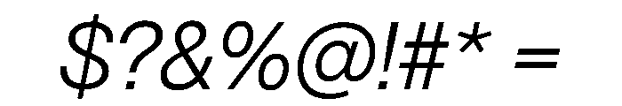 PPNeueMontreal BookItalic Instance Font OTHER CHARS