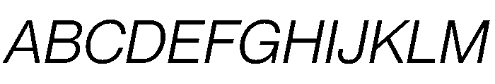 PPNeueMontreal BookItalic Instance Font UPPERCASE