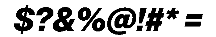 PPNeueMontreal ExtraboldItalic Instance Font OTHER CHARS