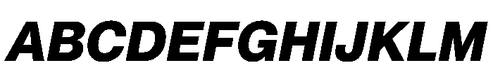 PPNeueMontreal ExtraboldItalic Instance Font UPPERCASE