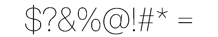 PPNeueMontreal Extralight Font OTHER CHARS