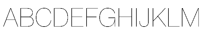 PPNeueMontreal Hairline Instance Font UPPERCASE
