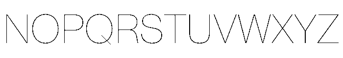PPNeueMontreal Hairline Instance Font UPPERCASE