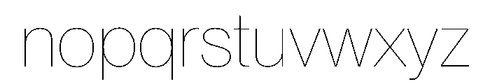 PPNeueMontreal Hairline Instance Font LOWERCASE