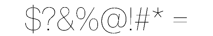PPNeueMontreal Hairline Font OTHER CHARS
