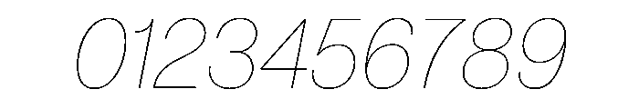 PPNeueMontreal HairlineItalic Instance Font OTHER CHARS