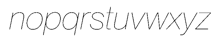 PPNeueMontreal HairlineItalic Instance Font LOWERCASE