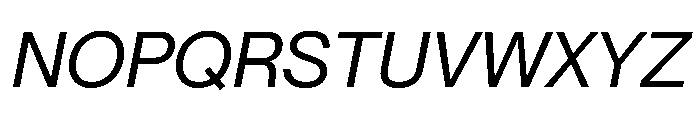 PPNeueMontreal Italic Instance Font UPPERCASE