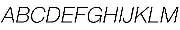 PPNeueMontreal LightItalic Instance Font UPPERCASE
