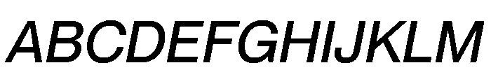 PPNeueMontreal MediumItalic Instance Font UPPERCASE
