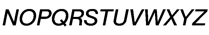 PPNeueMontreal MediumItalic Font UPPERCASE