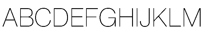 PPNeueMontrealArabic Thin Font UPPERCASE