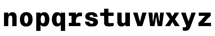 PPNeueMontrealMono Bold Instance Font LOWERCASE