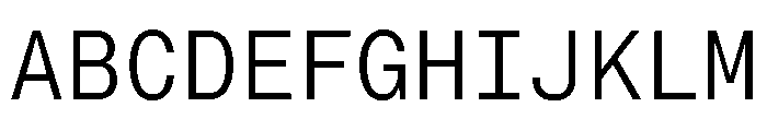 PPNeueMontrealMono Book Font UPPERCASE