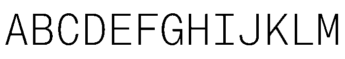 PPNeueMontrealMono Light Instance Font UPPERCASE