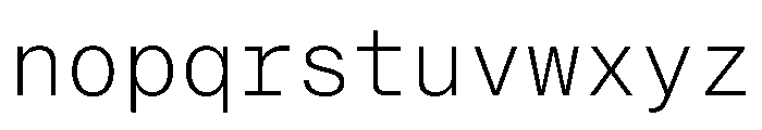 PPNeueMontrealMono Light Instance Font LOWERCASE