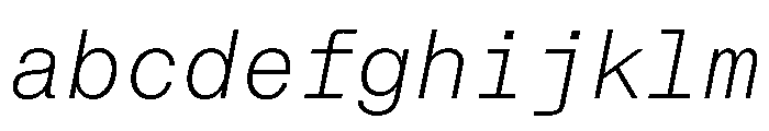 PPNeueMontrealMono LightItalic Instance FONT