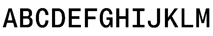 PPNeueMontrealMono Medium Instance Font UPPERCASE