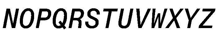 PPNeueMontrealMono MediumItalic Instance Font UPPERCASE