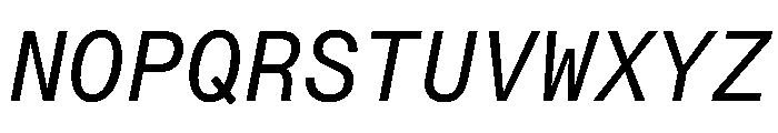 PPNeueMontrealMono RegularItalic Font UPPERCASE
