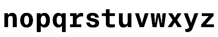 PPNeueMontrealMono Semibold Font LOWERCASE