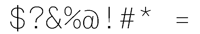 PPNeueMontrealMono Thin Instance Font OTHER CHARS