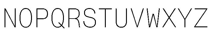 PPNeueMontrealMono Thin Instance Font UPPERCASE