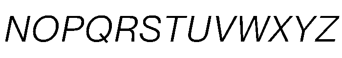 PPNeueMontrealText BookItalic Font UPPERCASE