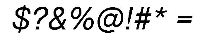 PPNeueMontrealText Italic Instance Font OTHER CHARS