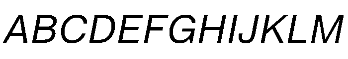 PPNeueMontrealText Italic Instance Font UPPERCASE