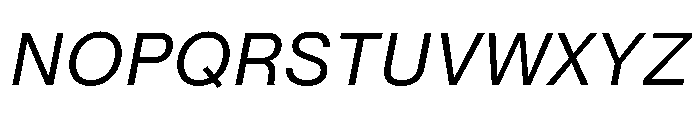 PPNeueMontrealText Italic Instance Font UPPERCASE