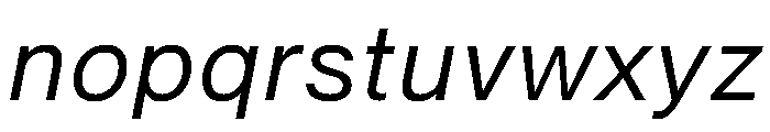 PPNeueMontrealText Italic Instance Font LOWERCASE
