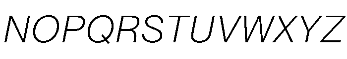 PPNeueMontrealText LightItalic Instance Font UPPERCASE