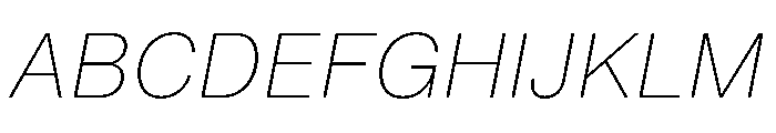 PPNeueMontrealText ThinItalic Instance Font UPPERCASE