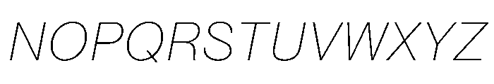 PPNeueMontrealText ThinItalic Instance Font UPPERCASE