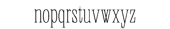 PPNeueWorld CondensedThin Instance Font LOWERCASE
