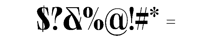 PPNeueWorld SemiCondensedBold Instance Font OTHER CHARS