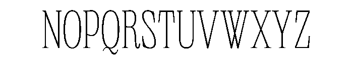 PPNeueWorld SemiCondensedThin Instance Font UPPERCASE