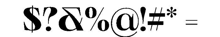 PPNeueWorld SemiExtendedBold Instance Font OTHER CHARS